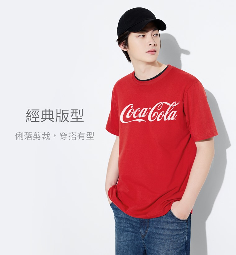 可口可樂印花T恤-11-男