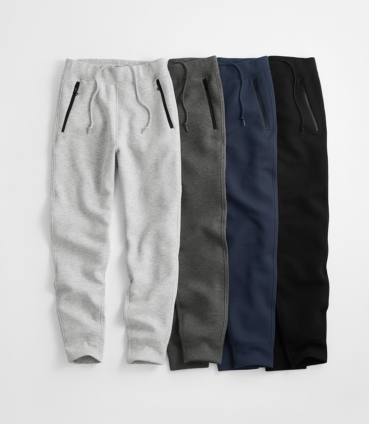 運動空氣層休閒長褲-男