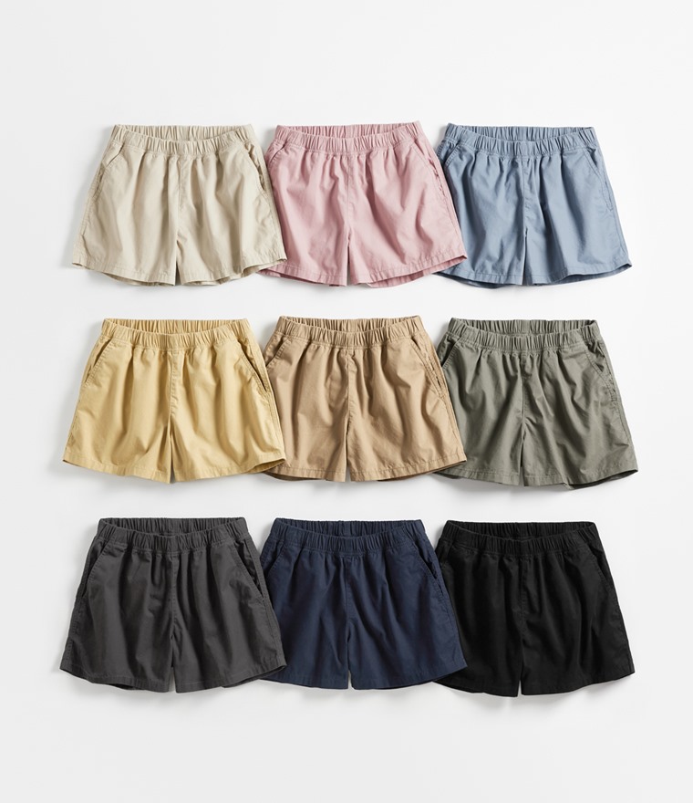 棉質輕便短褲-女