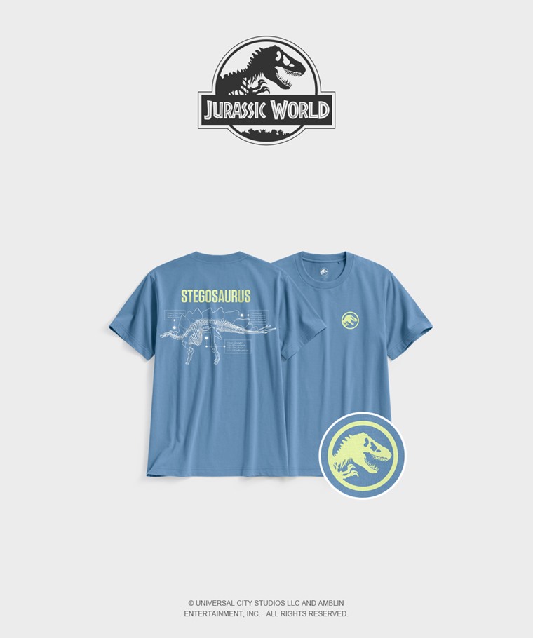 聯名系列T恤-MEN：男 · Jurassic World印花T恤-01