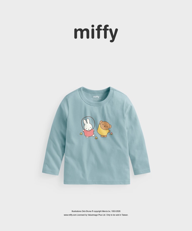聯名系列T恤-KIDS：童 · Miffy and Friends長袖印花T恤-05