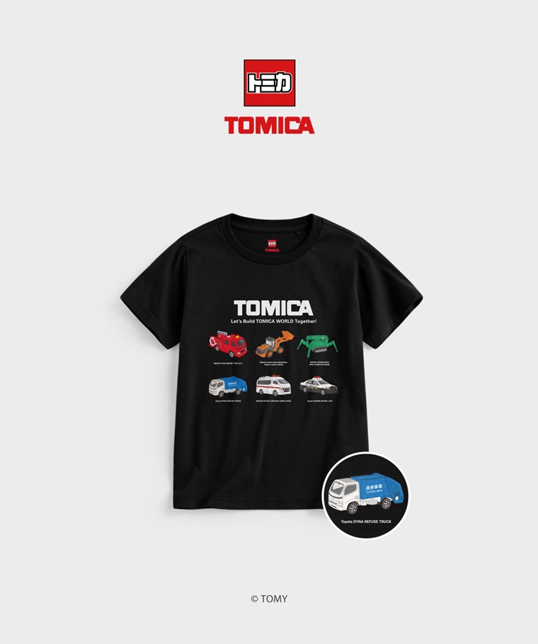 聯名系列T恤-KIDS：童 · TOMICA印花T恤-03