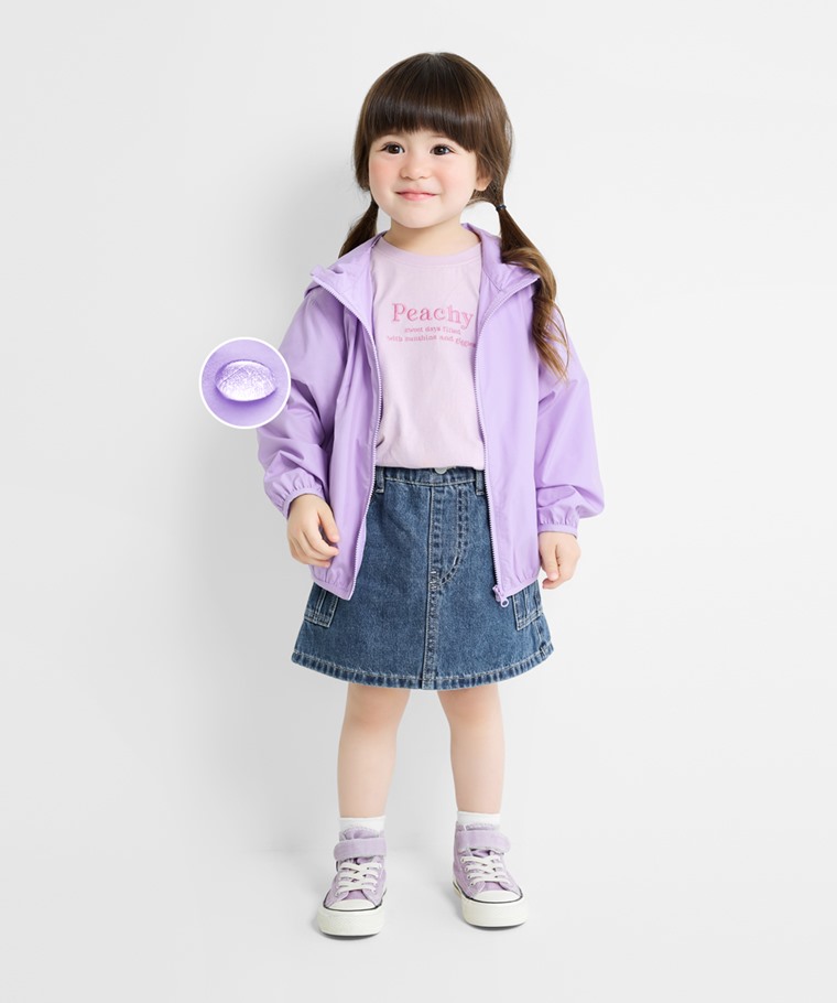 抗UV輕型風衣外套-童