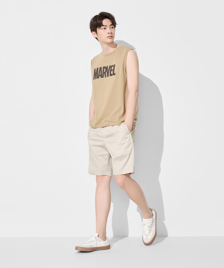 春夏男裝新品：男 · 漫威系列純棉印花背心,男 · 快乾棉質輕便短褲