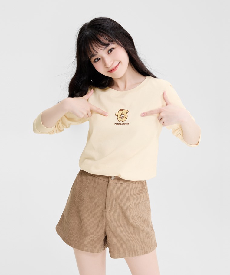 三麗鷗長袖電繡T恤-13-女