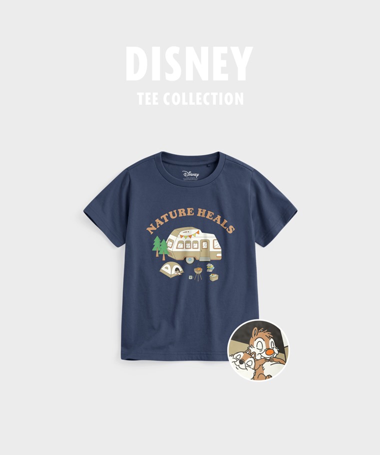 聯名系列T恤-KIDS：童 · 迪士尼系列印花T恤-01