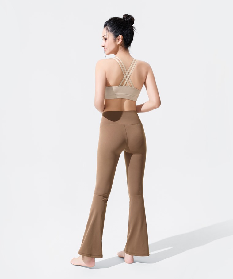 運動輕度支撐喇叭褲-女