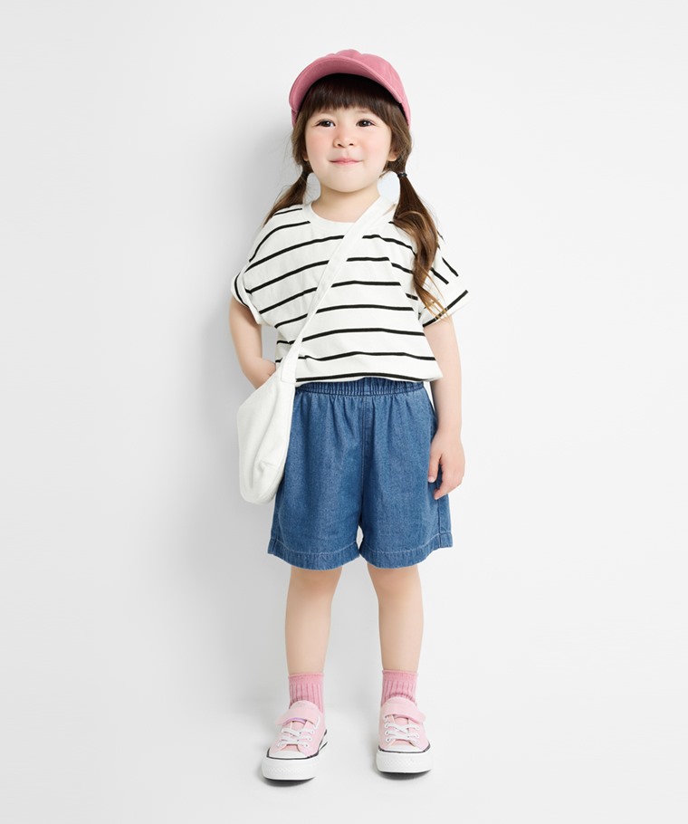 軟牛仔純棉短褲-童