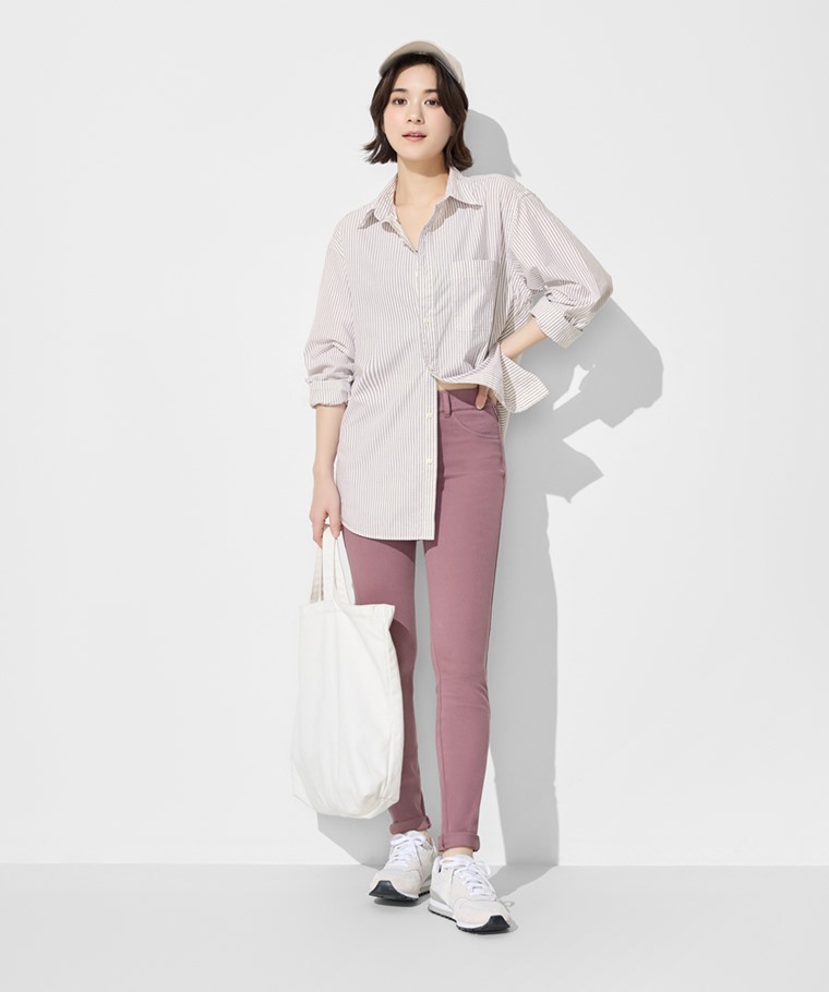 針織多色緊身褲-女