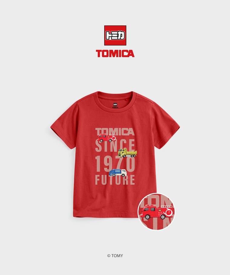 聯名系列T恤-KIDS：童 · TOMICA印花T恤-04
