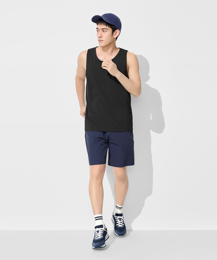 吸排無側縫背心-男