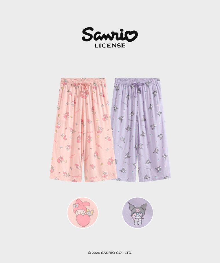 三麗鷗嫘縈七分褲-01-女