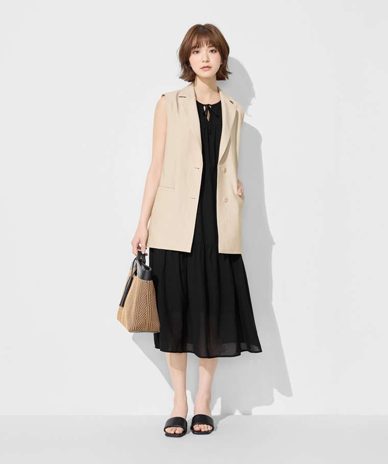 長版西裝背心-女