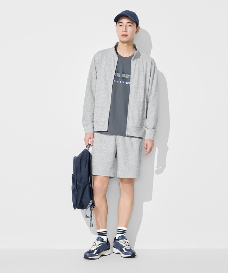 快乾棉抗UV立領外套-男