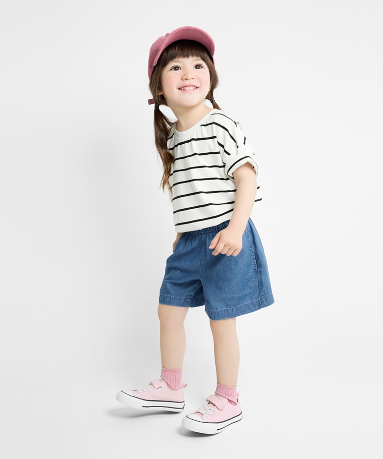 軟牛仔純棉短褲-童