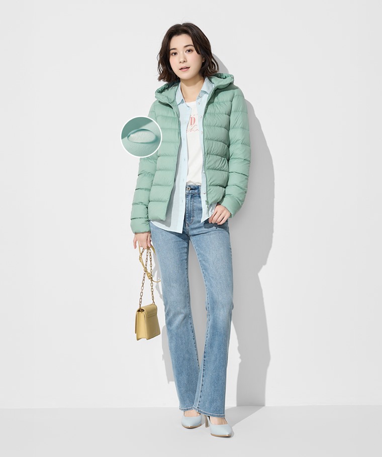 極輕羽絨連帽外套-女