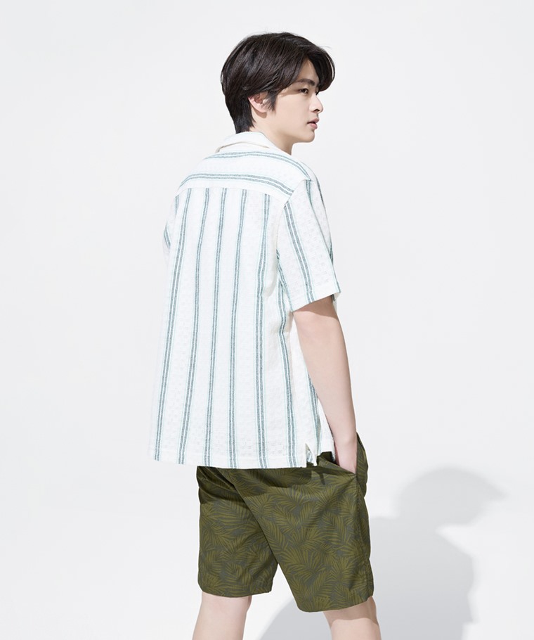 印花輕便短褲-02-男