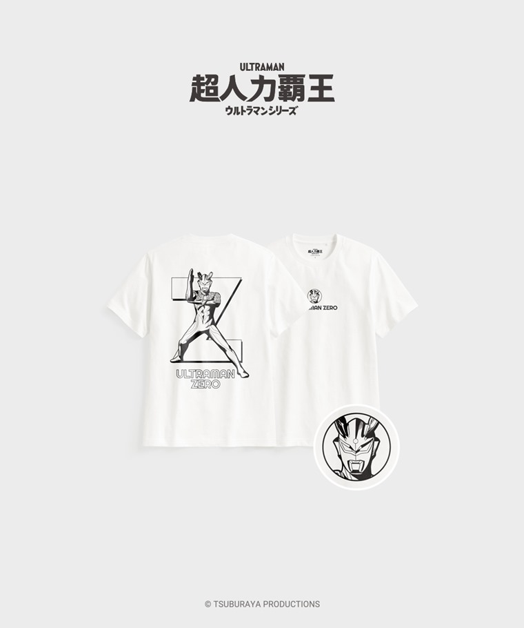 聯名系列T恤-MEN：男 · 超人力霸王厚版印花T恤-01