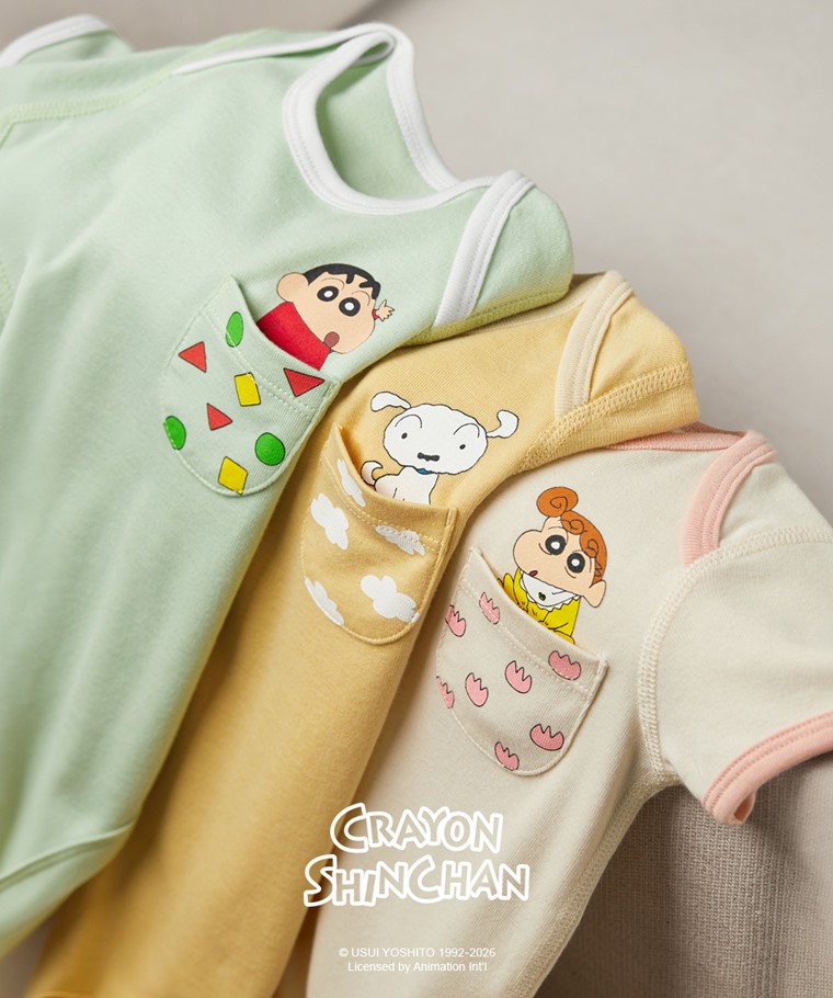 蠟筆小新純棉羅紋包臀衣-Baby