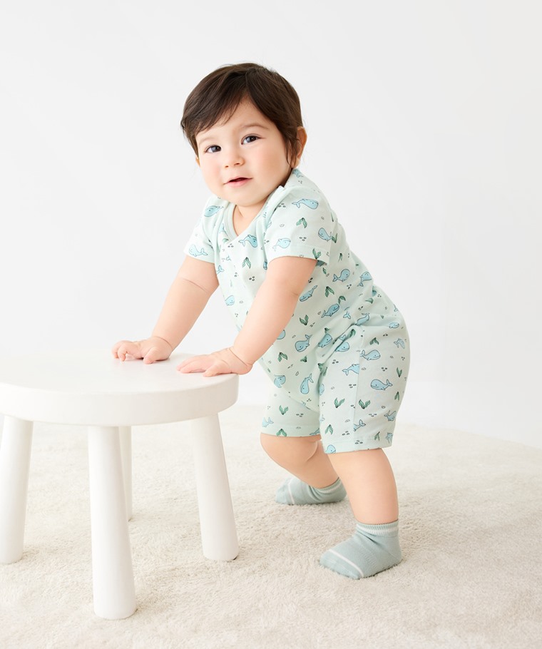 純棉印花連身衣-03-Baby