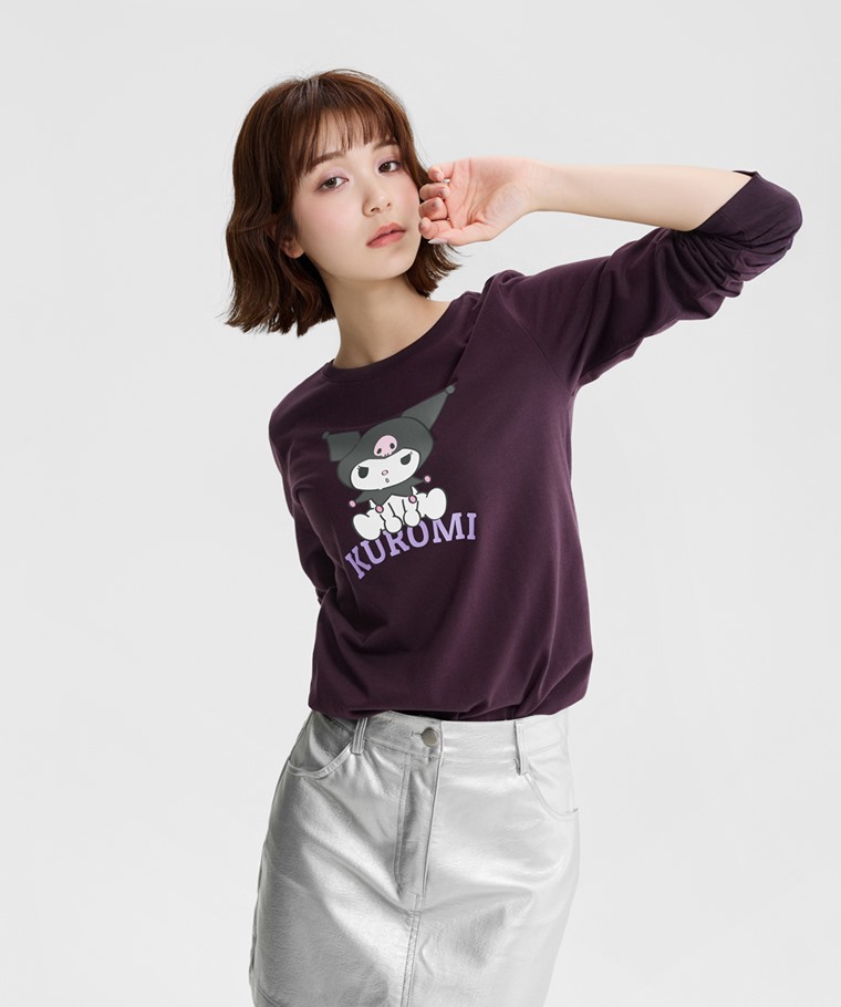 三麗鷗長袖印花T恤-09-女