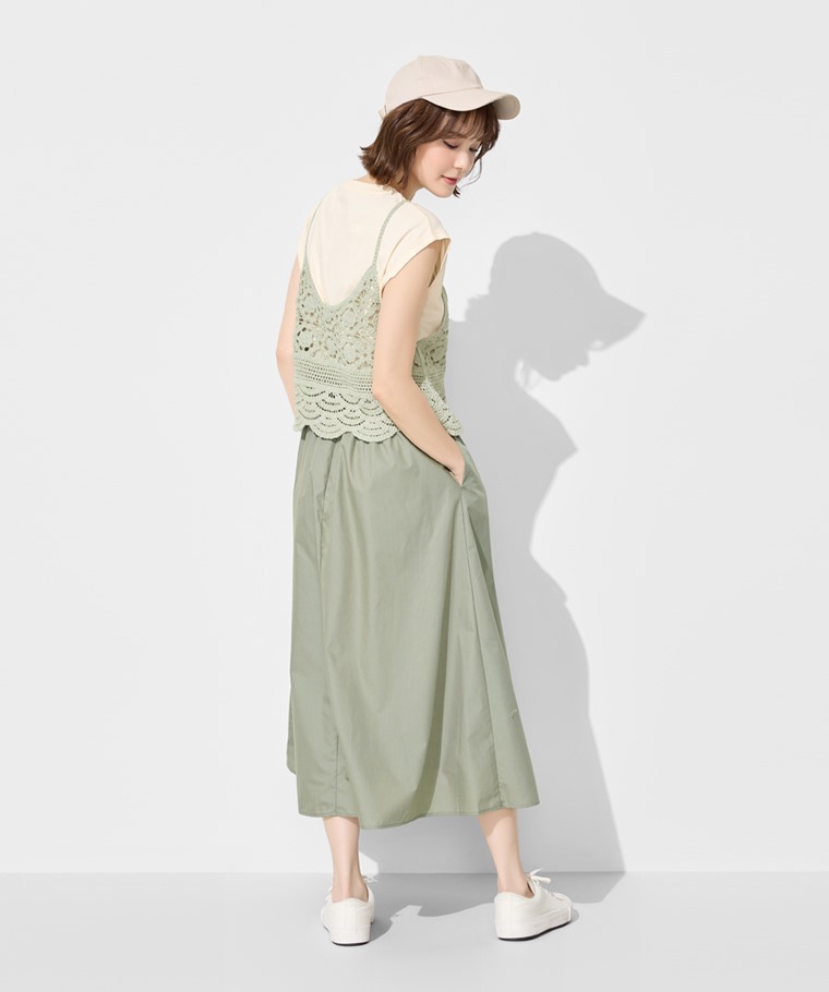 兩件式針織吊帶上衣-女