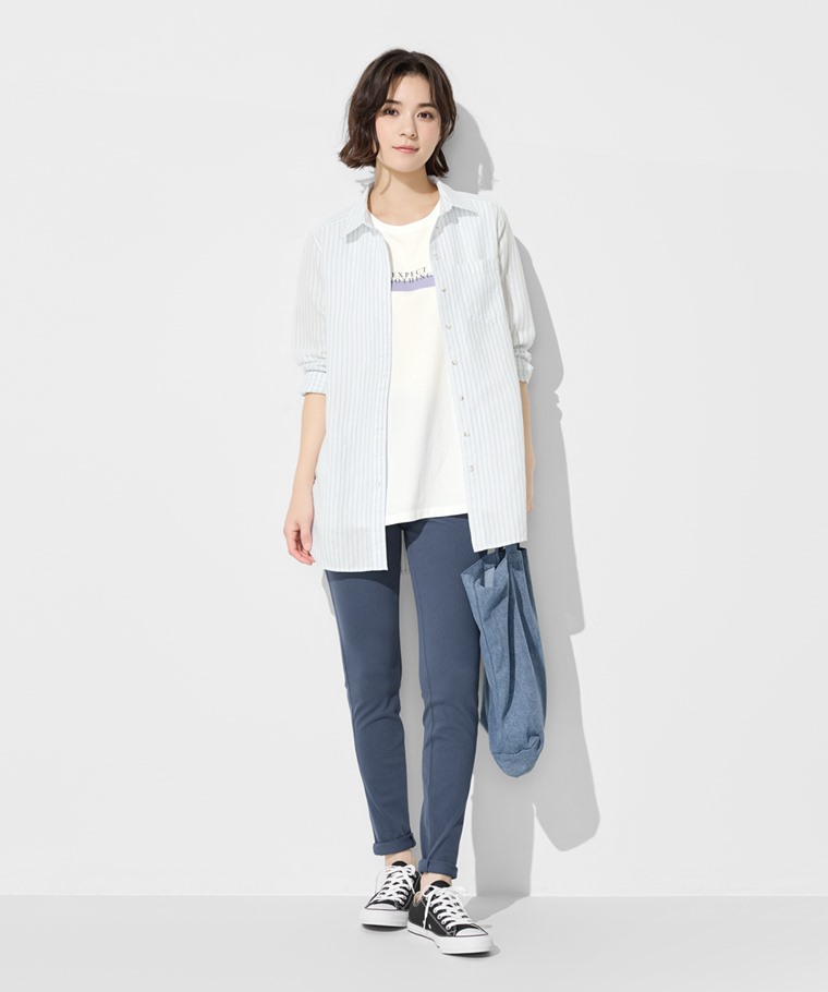 純棉文字印花背心-女