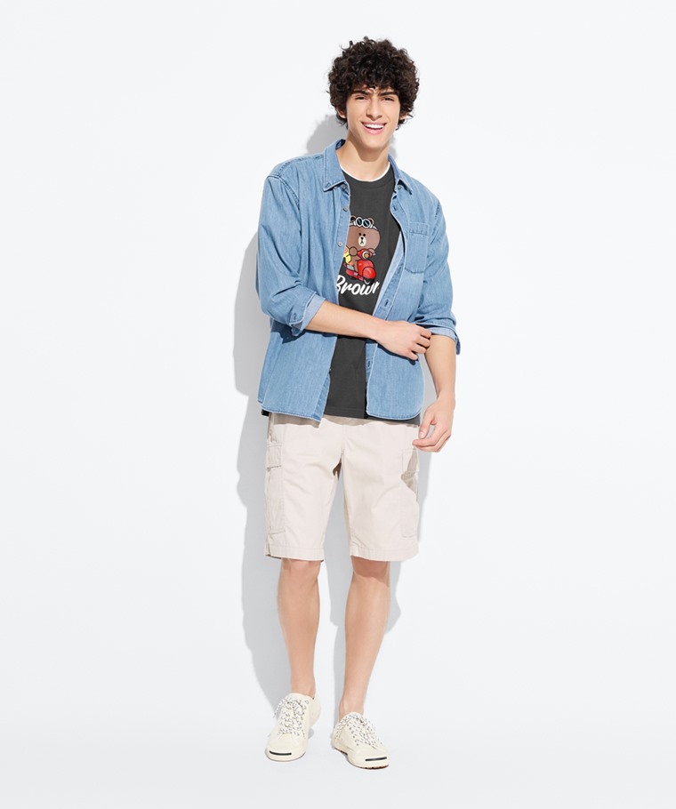 LINE FRIENDS印花T恤-10-男