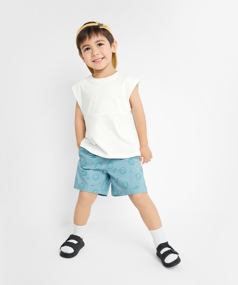 SmileyWorld®輕便鬆緊短褲-童