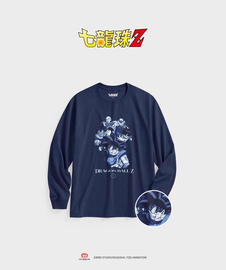 聯名系列T恤-MEN：男 · 七龍珠Z長袖印花T恤-04