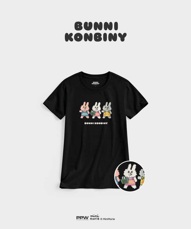 聯名系列T恤-WOMEN：女 · Bunni Konbiny印花T恤-02