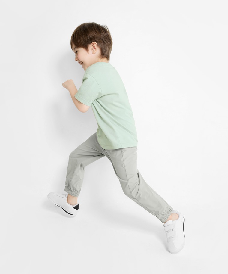 運動涼感抗UV束口褲-童