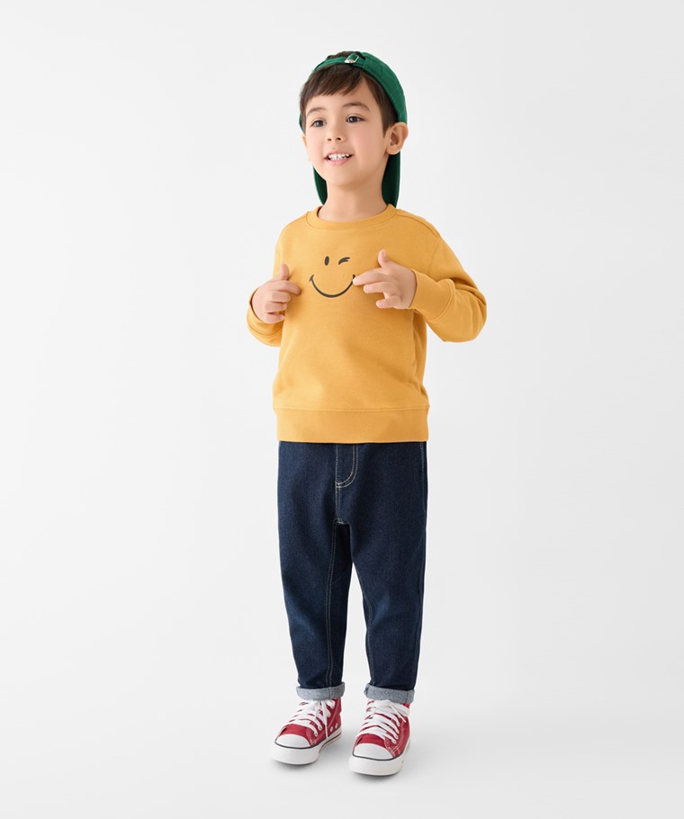 SmileyWorld®毛圈印花圓領衫-03-童