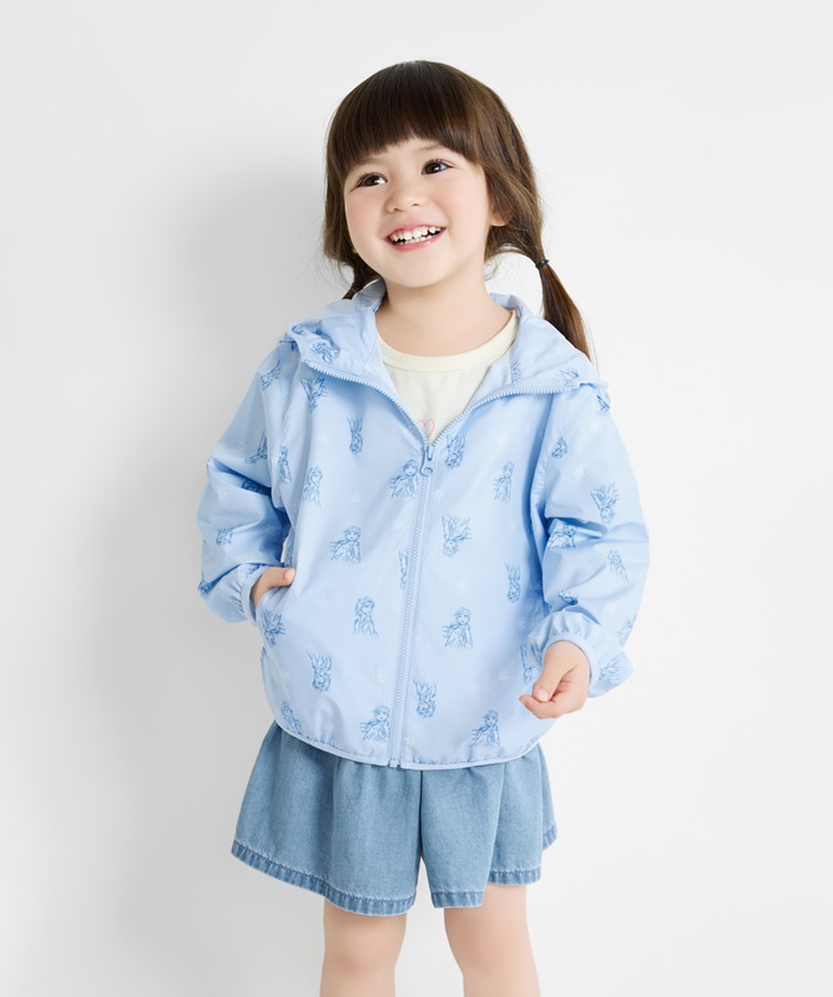春夏童裝新品：童 · 迪士尼系列抗UV輕型印花風衣外套,童 · 軟牛仔純棉蛋糕短褲