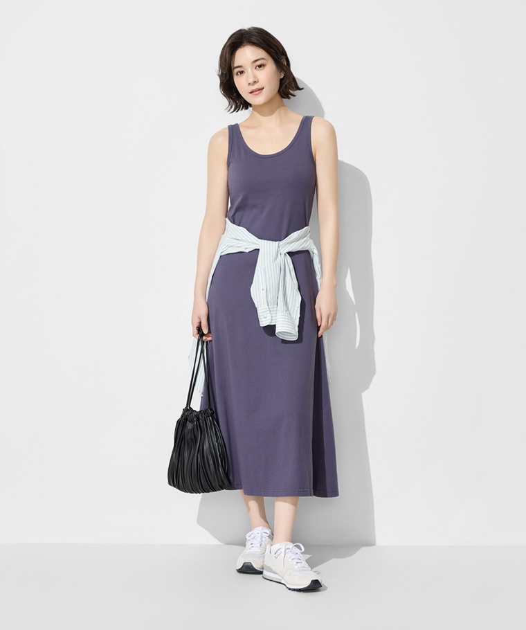 純棉背心長洋裝-女