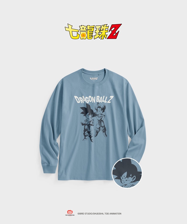 聯名系列T恤-MEN：男 · 七龍珠Z長袖印花T恤-01
