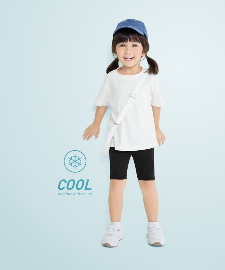 輕涼五分內搭褲-童