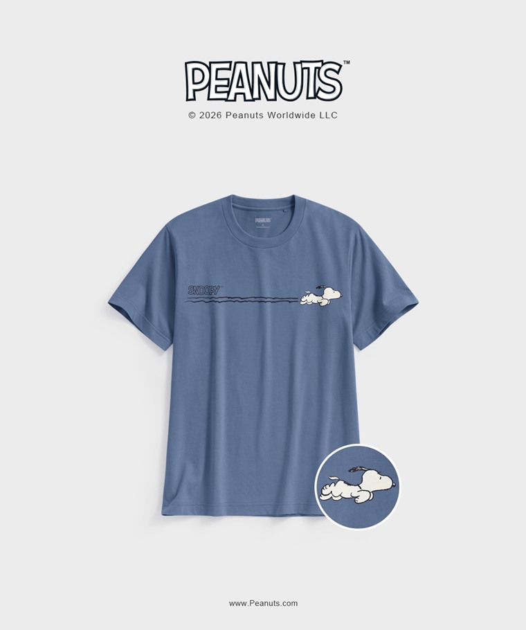 聯名系列T恤-MEN：男 · 史努比系列印花T恤-28