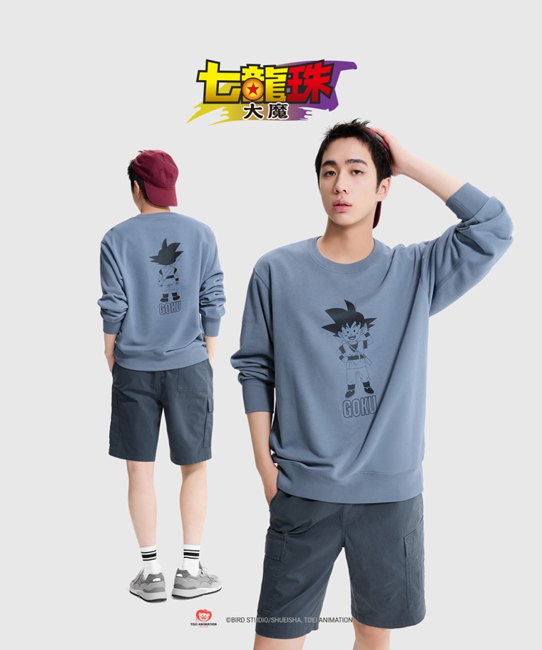 七龍珠大魔毛圈印花圓領衫-02-男