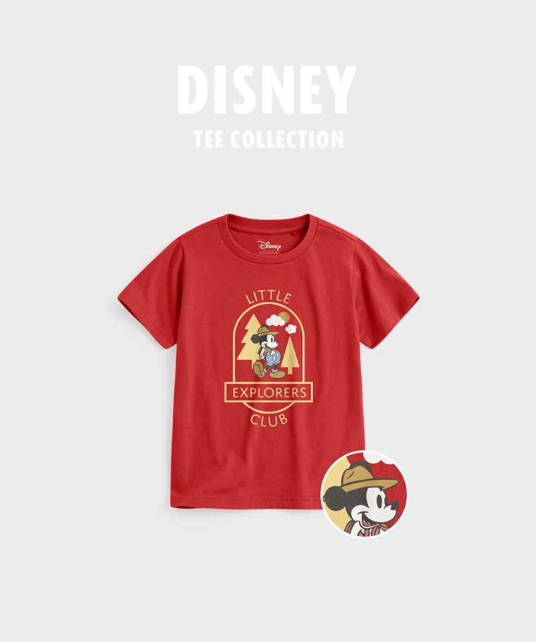 聯名系列T恤-KIDS：童 · 迪士尼系列印花T恤-01