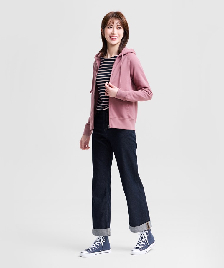 毛圈連帽外套-女