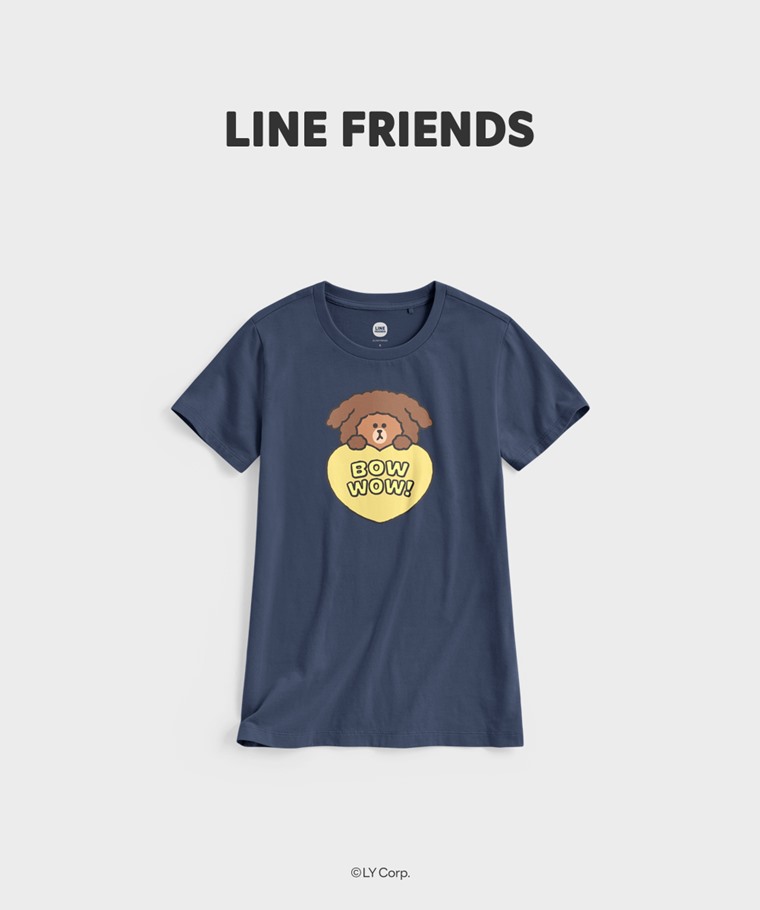 聯名系列T恤-WOMEN：女 · LINE FRIENDS印花T恤-04