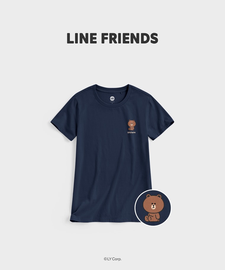 聯名系列T恤-WOMEN：女 · LINE FRIENDS印花T恤-07