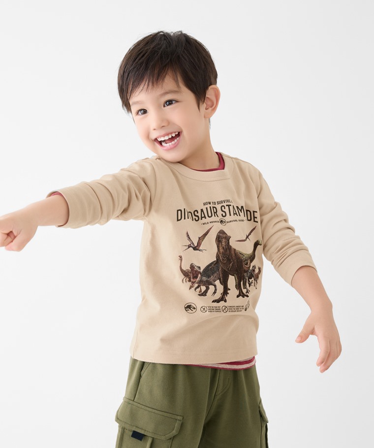 Jurassic World長袖印花T恤-03-童