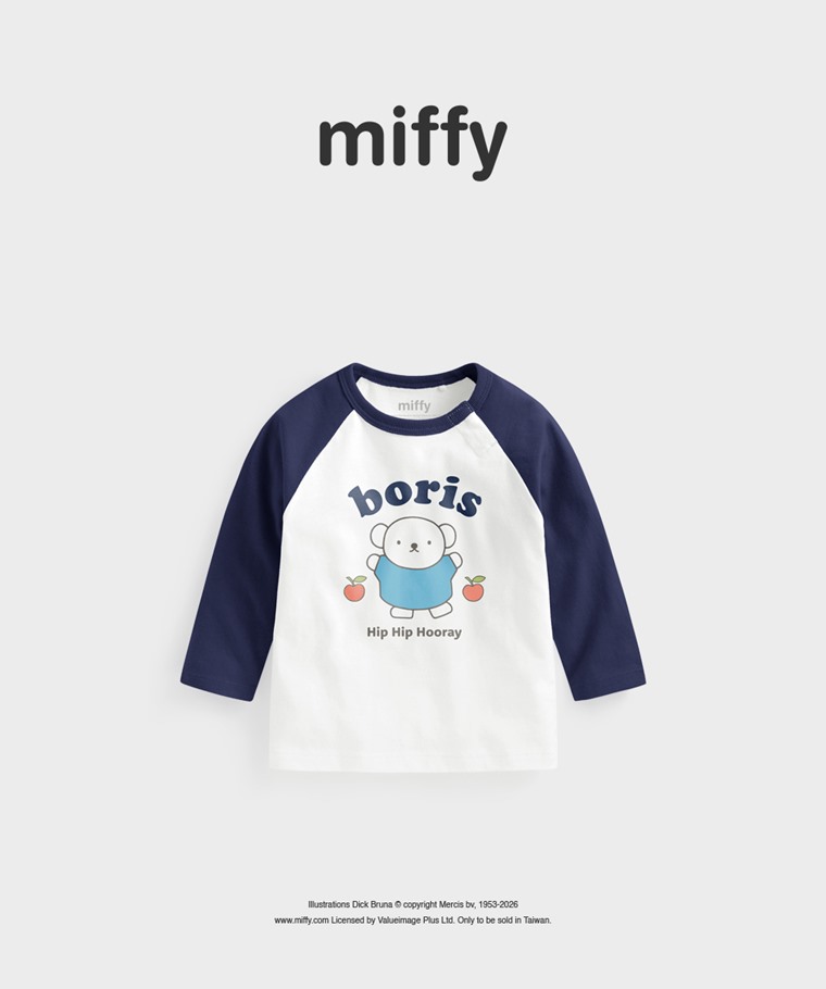 聯名系列T恤-BABY：Baby · Miffy and Friends拉克蘭長袖印花T恤-01