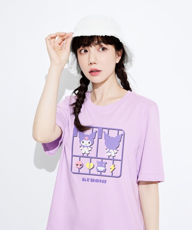 三麗鷗寬版印花T恤-03-女