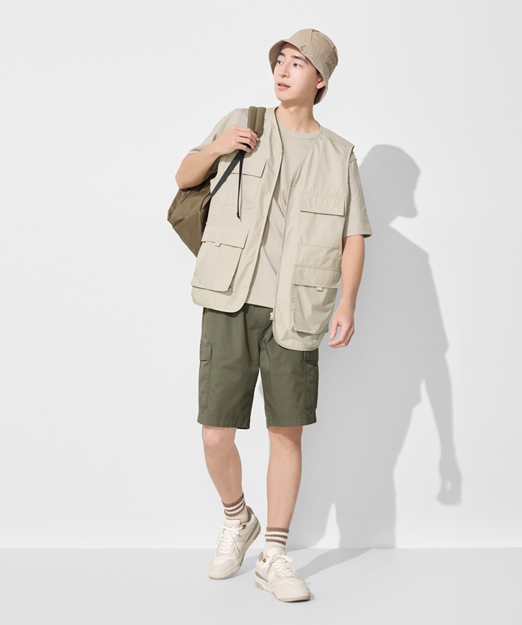 純棉厚磅圓領T恤-男