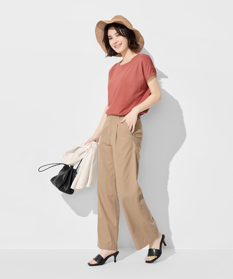 莫代爾寬鬆連袖上衣-女