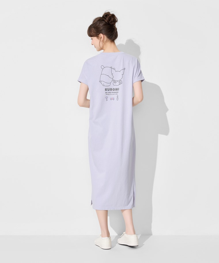 三麗鷗純棉連袖長洋裝-女