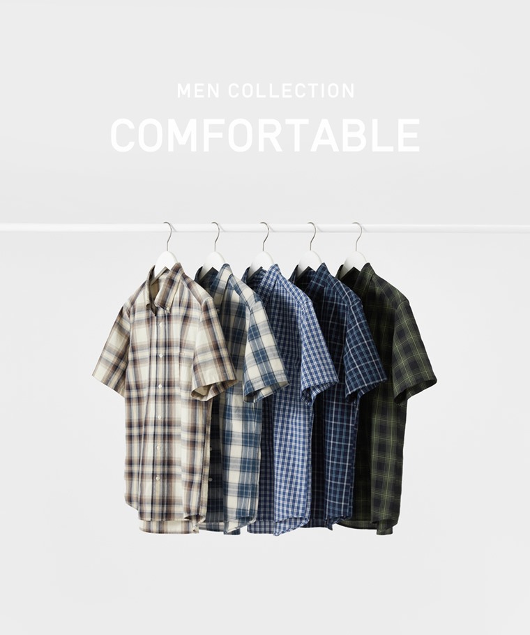 職場穿搭推薦：男 · 格紋短袖襯衫